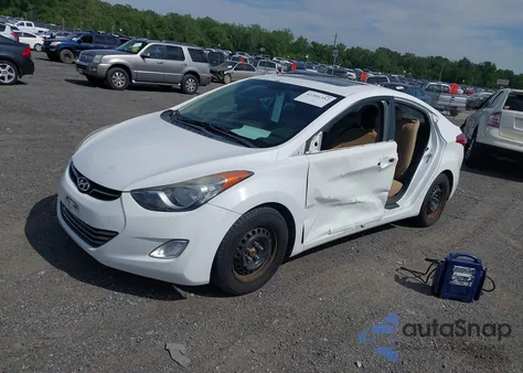 2013 Hyundai Elantra Limited from USA, damaged, VIN 5NPDH4AE1DH446095